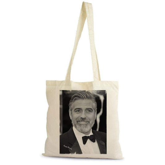 George Clooney 1 Tote Bag Shopping Natural Cotton Gift Beige 00272 - Beige / 100% Cotton - Tote Bag