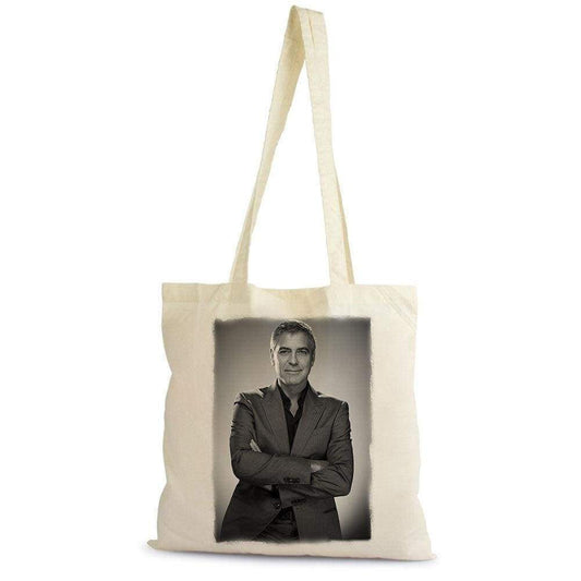 George Clooney.. Tote Bag Shopping Natural Cotton Gift Beige 00272 - Beige / 100% Cotton - Tote Bag