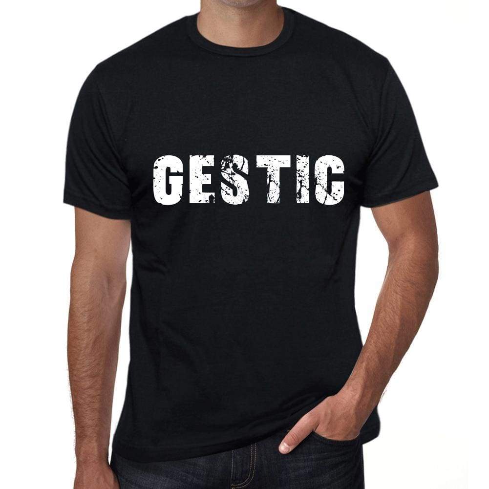 gestic Mens Vintage T shirt Black Birthday Gift 00554 - Ultrabasic