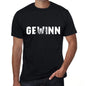 Gewinn Mens T Shirt Black Birthday Gift 00548 - Black / Xs - Casual