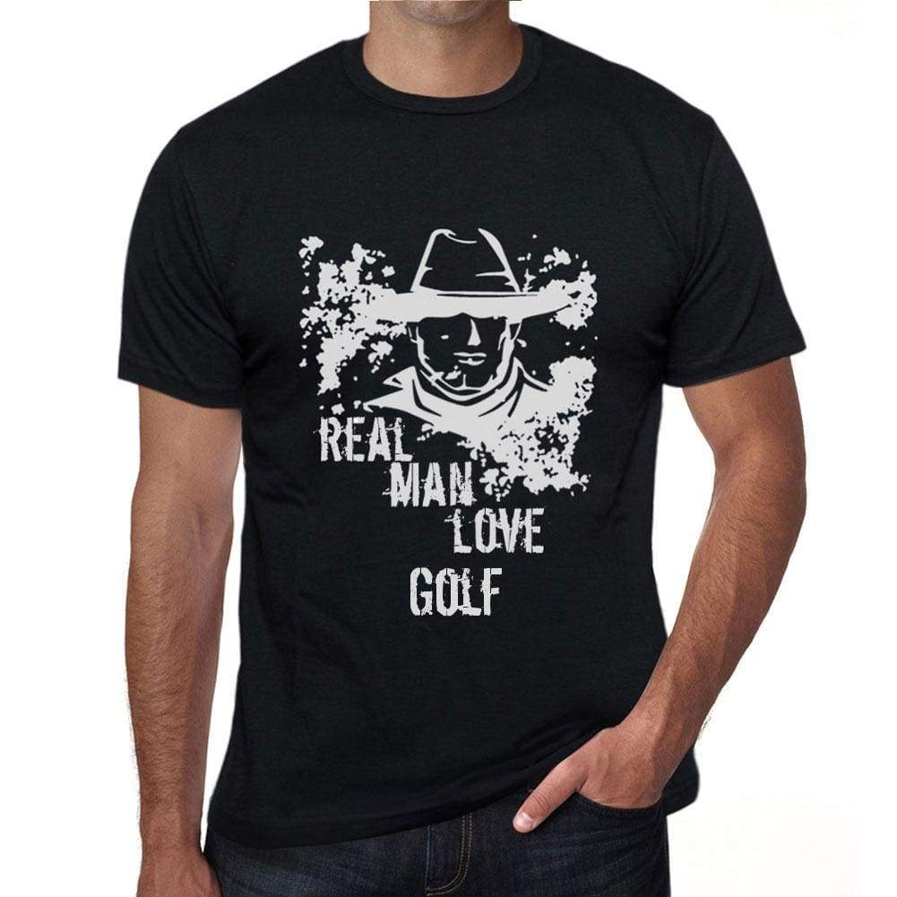 Golf Real Men Love Golf Mens T Shirt Black Birthday Gift 00538 - Black / Xs - Casual