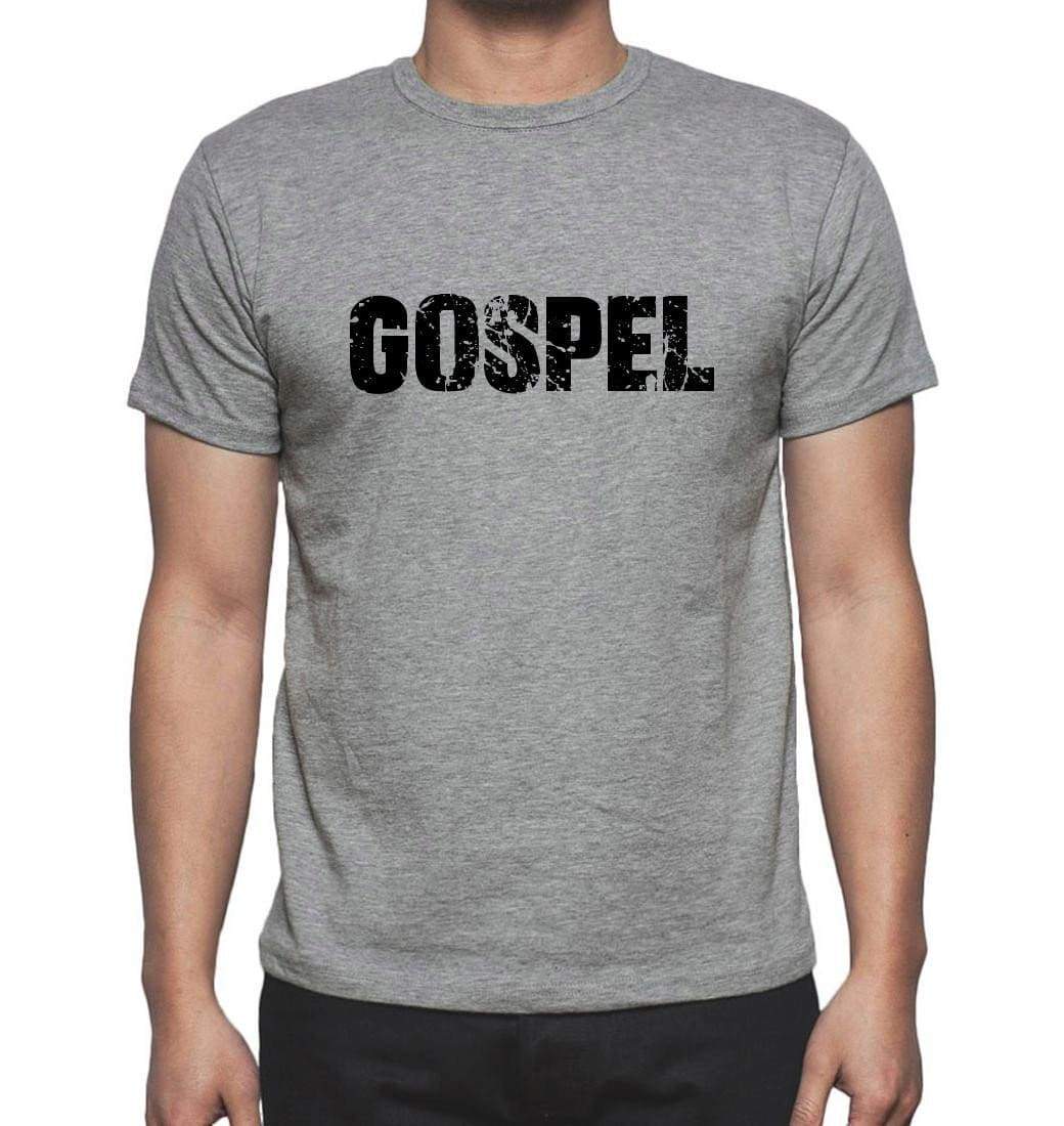Gospel Grey Mens Short Sleeve Round Neck T-Shirt 00018 - Grey / S - Casual