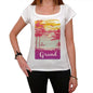 Grand Escape To Paradise Womens Short Sleeve Round Neck T-Shirt 00280 - White / Xs - Casual