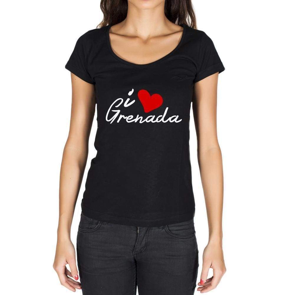 Grenada Womens Short Sleeve Round Neck T-Shirt - Casual