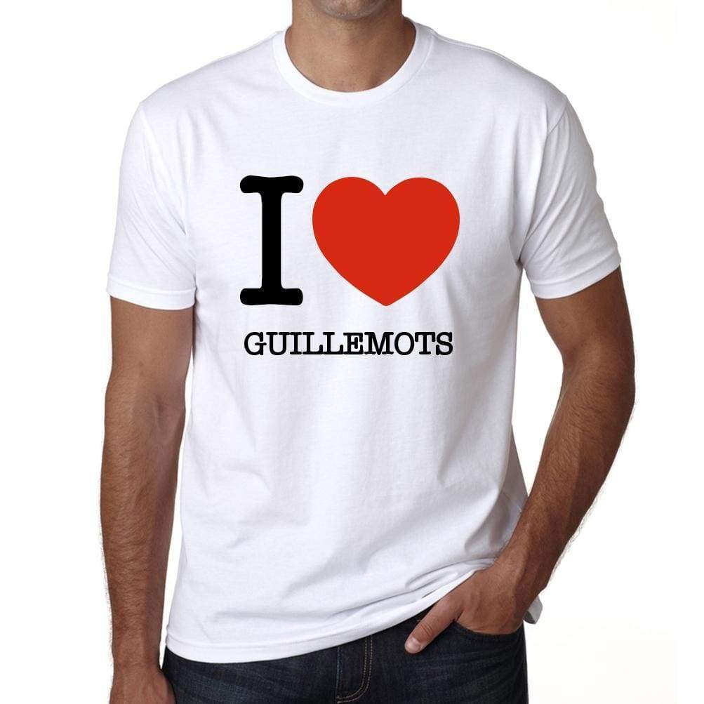 Guillemots I Love Animals White Mens Short Sleeve Round Neck T-Shirt 00064 - White / S - Casual