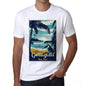 Gwangalli Pura Vida Beach Name White Mens Short Sleeve Round Neck T-Shirt 00292 - White / S - Casual