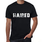 Haired Mens Vintage T Shirt Black Birthday Gift 00554 - Black / Xs - Casual