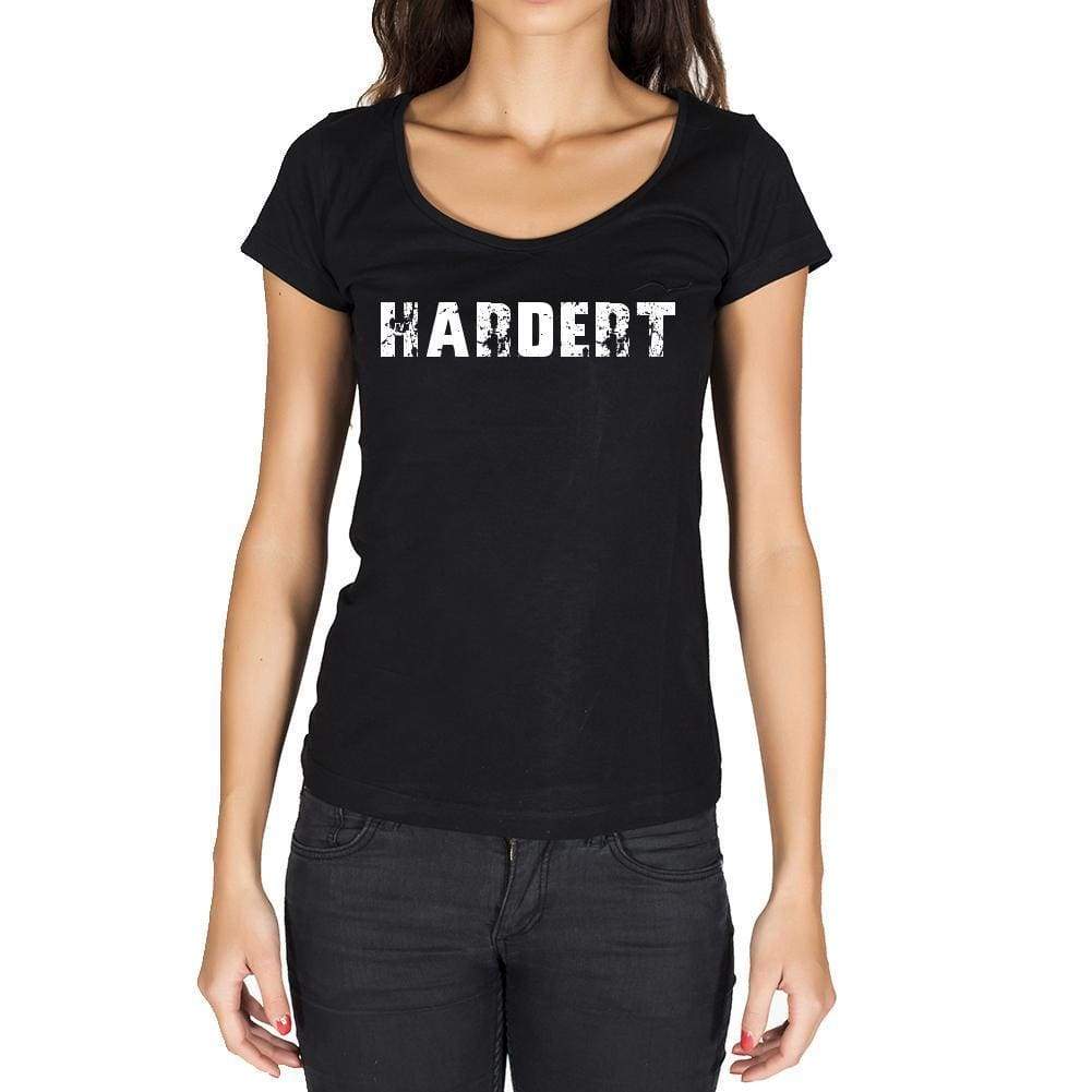Hardert German Cities Black Womens Short Sleeve Round Neck T-Shirt 00002 - Casual