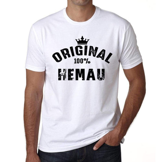 Hemau 100% German City White Mens Short Sleeve Round Neck T-Shirt 00001 - Casual