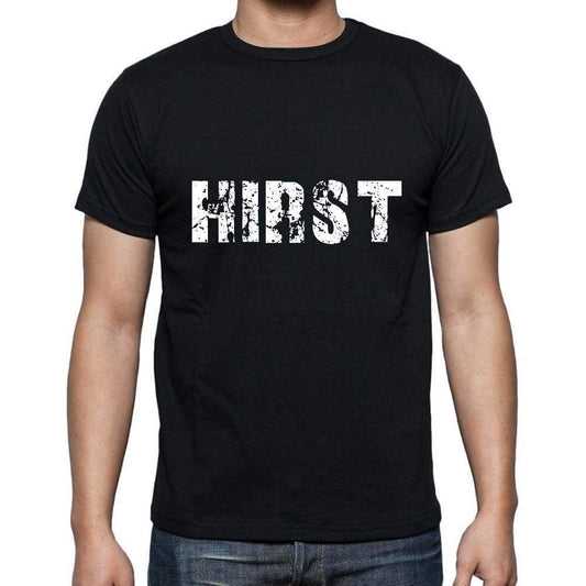 Hirst Mens Short Sleeve Round Neck T-Shirt 5 Letters Black Word 00006 - Casual