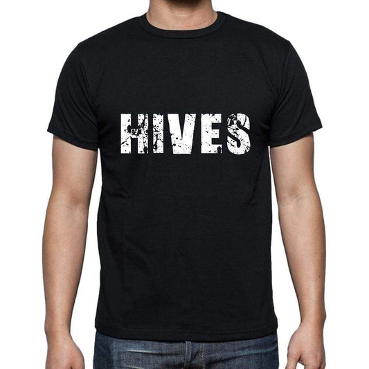 Hives Mens Short Sleeve Round Neck T-Shirt 5 Letters Black Word 00006 - Casual