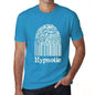 Hypnotic Fingerprint Blue Mens Short Sleeve Round Neck T-Shirt Gift T-Shirt 00311 - Blue / S - Casual
