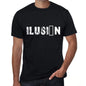 Ilusión Mens T Shirt Black Birthday Gift 00550 - Black / Xs - Casual