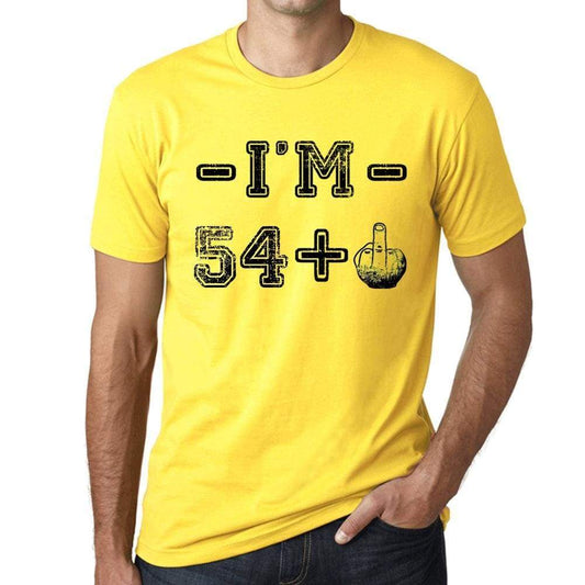 Im 48 Plus Mens T-Shirt Yellow Birthday Gift 00447 - Yellow / Xs - Casual