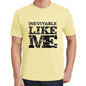 Inevitable Like Me Yellow Mens Short Sleeve Round Neck T-Shirt 00294 - Yellow / S - Casual