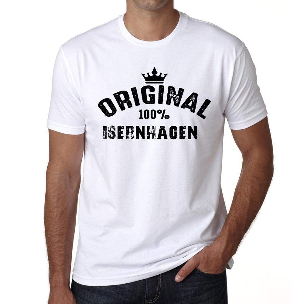 Isernhagen 100% German City White Mens Short Sleeve Round Neck T-Shirt 00001 - Casual