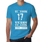 It Took 17 Years To Look This Good Mens T-Shirt Blue Birthday Gift 00480 - Blue / Xs - Casual