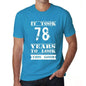 It Took 78 Years To Look This Good Mens T-Shirt Blue Birthday Gift 00480 - Blue / Xs - Casual