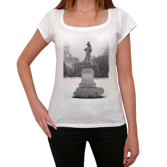 John Mason Monument Womens Short Sleeve Round Neck T-Shirt 00111