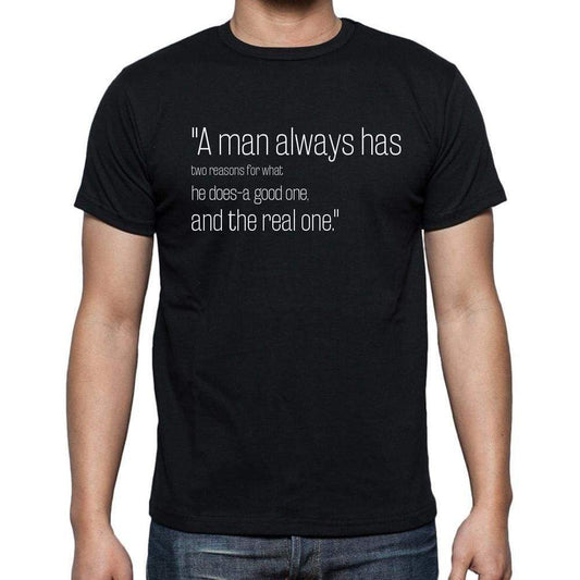 John Pierpont Morgan Quote T Shirts A Man Always Has T Shirts Men Black - Casual