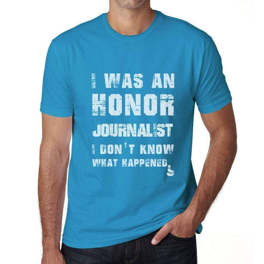 Journalist What Happened Blue Mens Short Sleeve Round Neck T-Shirt Gift T-Shirt 00322 - Blue / S - Casual