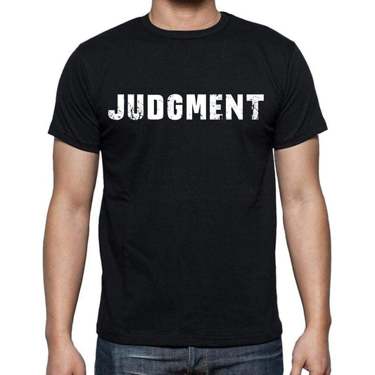 Judgment Mens Short Sleeve Round Neck T-Shirt Black T-Shirt En