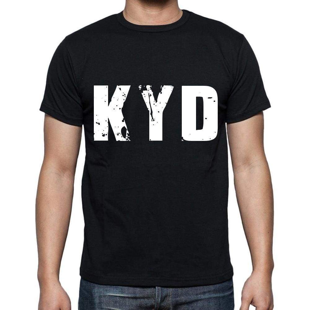 Kyd Men T Shirts Short Sleeve T Shirts Men Tee Shirts For Men Cotton Black 3 Letters - Casual