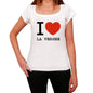 La Vergne I Love Citys White Womens Short Sleeve Round Neck T-Shirt 00012 - White / Xs - Casual