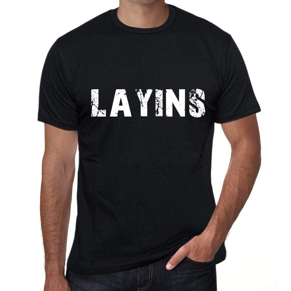 Layins Mens Vintage T Shirt Black Birthday Gift 00554 - Black / Xs - Casual