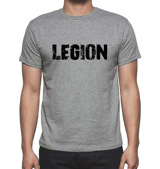 Legion Grey Mens Short Sleeve Round Neck T-Shirt 00018 - Grey / S - Casual