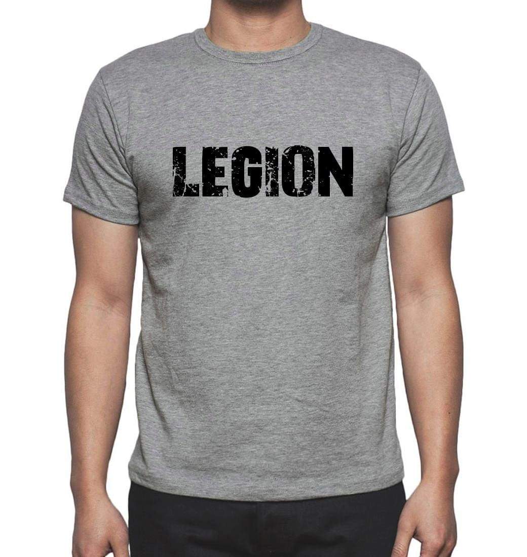 Legion Grey Mens Short Sleeve Round Neck T-Shirt 00018 - Grey / S - Casual