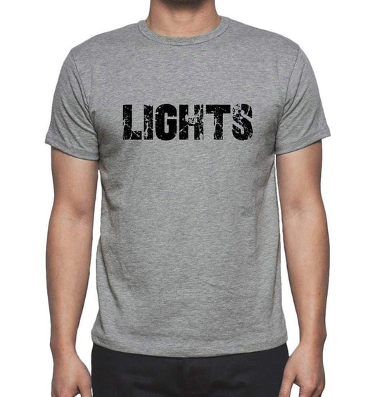 Lights Grey Mens Short Sleeve Round Neck T-Shirt 00018 - Grey / S - Casual