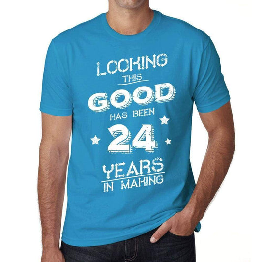 Looking This Good Has Been 24 Years In Making Mens T-Shirt Blue Birthday Gift 00441 - Blue / Xs - Casual