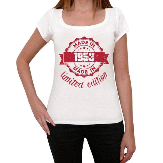 Made In 1953 Limited Edition Womens T-Shirt White Birthday Gift 00425 - White / Xs - Casual