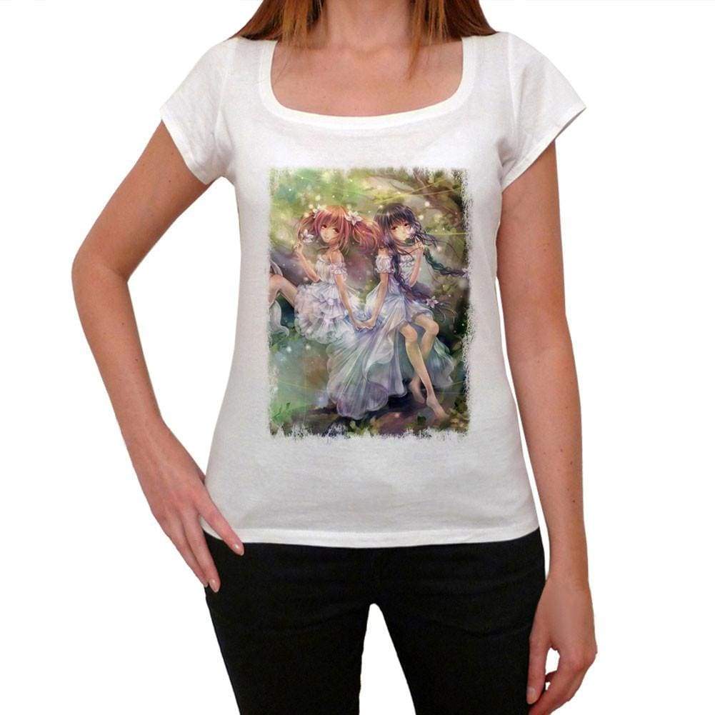 Manga Girls In Forest T-Shirt For Women T Shirt Gift 00088 - T-Shirt