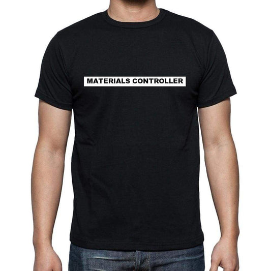 Materials Controller T Shirt Mens T-Shirt Occupation S Size Black Cotton - T-Shirt