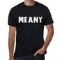 Meany Mens Retro T Shirt Black Birthday Gift 00553 - Black / Xs - Casual