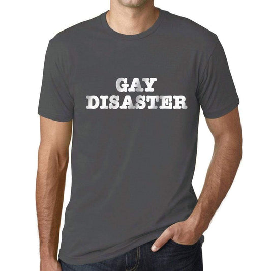 Mens Graphic T-Shirt LGBT Gay Disaster Mouse Grey - Mouse Grey / XS / Cotton - T-Shirt