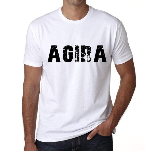 Mens Tee Shirt Vintage T Shirt Agira X-Small White 00561 - White / Xs - Casual