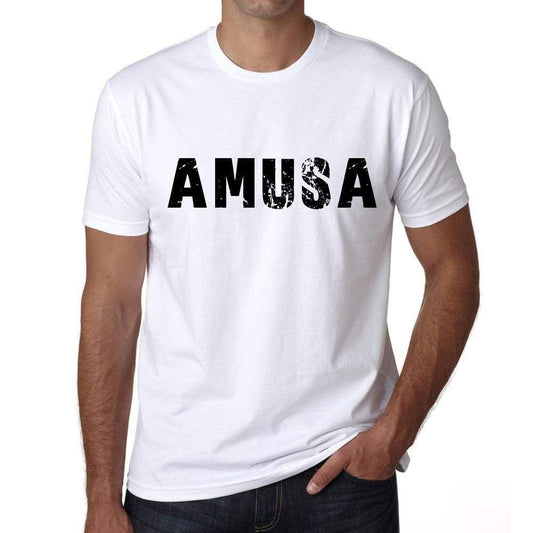 Mens Tee Shirt Vintage T Shirt Amusa X-Small White 00561 - White / Xs - Casual