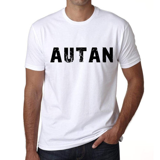 Mens Tee Shirt Vintage T Shirt Autan X-Small White 00561 - White / Xs - Casual