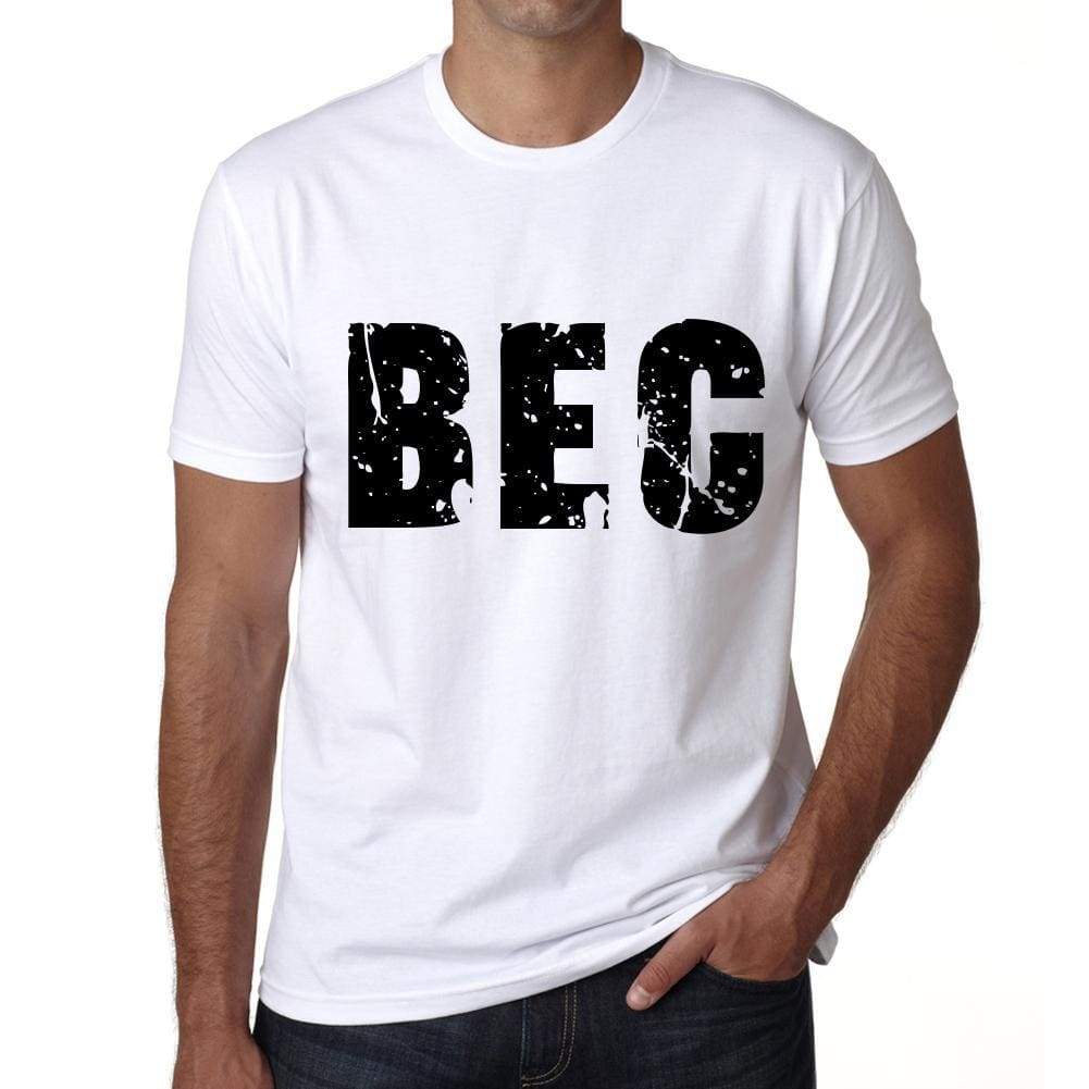 Mens Tee Shirt Vintage T Shirt Bec X-Small White 00559 - White / Xs - Casual