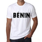 Mens Tee Shirt Vintage T Shirt Bénin X-Small White 00561 - White / Xs - Casual