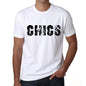Mens Tee Shirt Vintage T Shirt Chics X-Small White 00561 - White / Xs - Casual