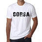 Mens Tee Shirt Vintage T Shirt Corsa X-Small White 00561 - White / Xs - Casual