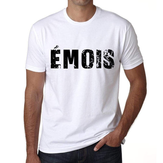 Mens Tee Shirt Vintage T Shirt Émois X-Small White 00561 - White / Xs - Casual