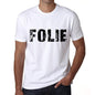 Mens Tee Shirt Vintage T Shirt Folie X-Small White 00561 - White / Xs - Casual