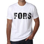 Mens Tee Shirt Vintage T Shirt Fors X-Small White 00560 - White / Xs - Casual