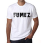 Mens Tee Shirt Vintage T Shirt Fumez X-Small White 00561 - White / Xs - Casual