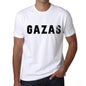 Mens Tee Shirt Vintage T Shirt Gazas X-Small White 00561 - White / Xs - Casual